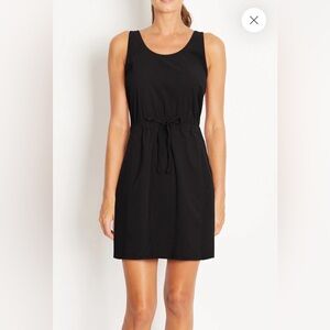 NWOT Marika Bristol Athletic Black Sleeveless Drawstring Waist Mini Dress